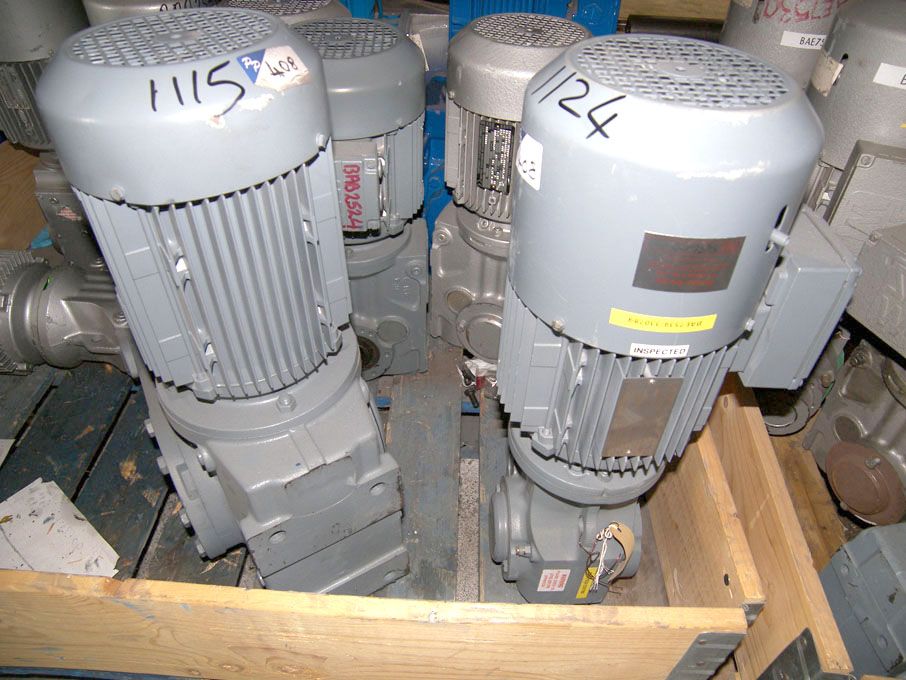 2x SEW Eurodrive motors 1.151kW, 1400/133rpm, 2.2k...