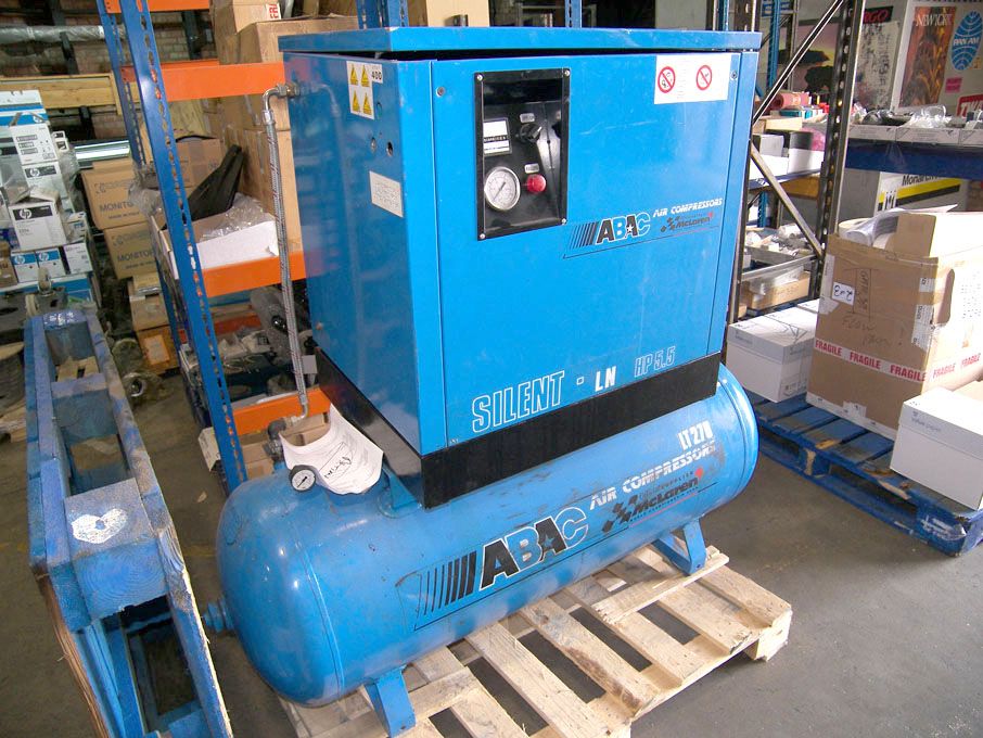 Abac LN Silent E4900 compressor on 270ltr air rece...
