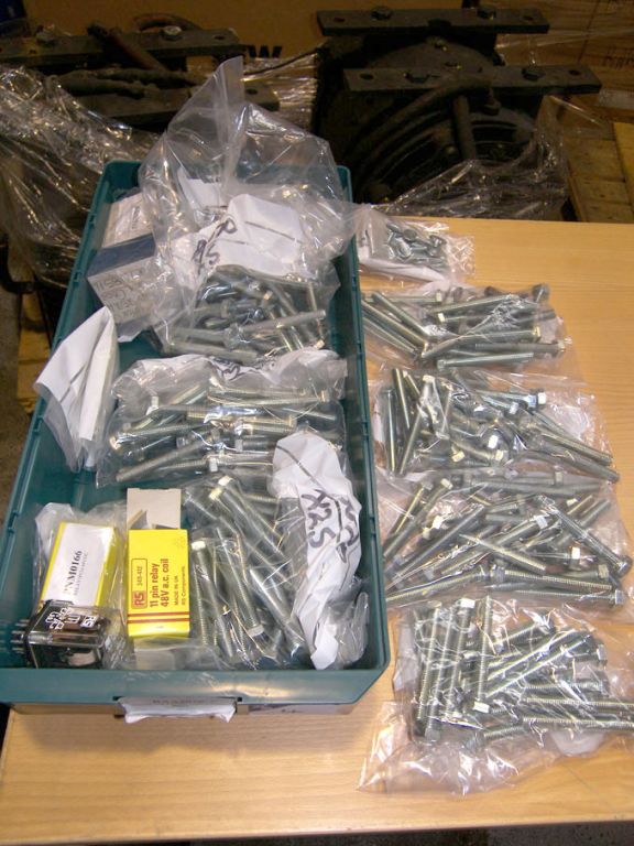 Qty airport equipment spares (packaged & unused) -...