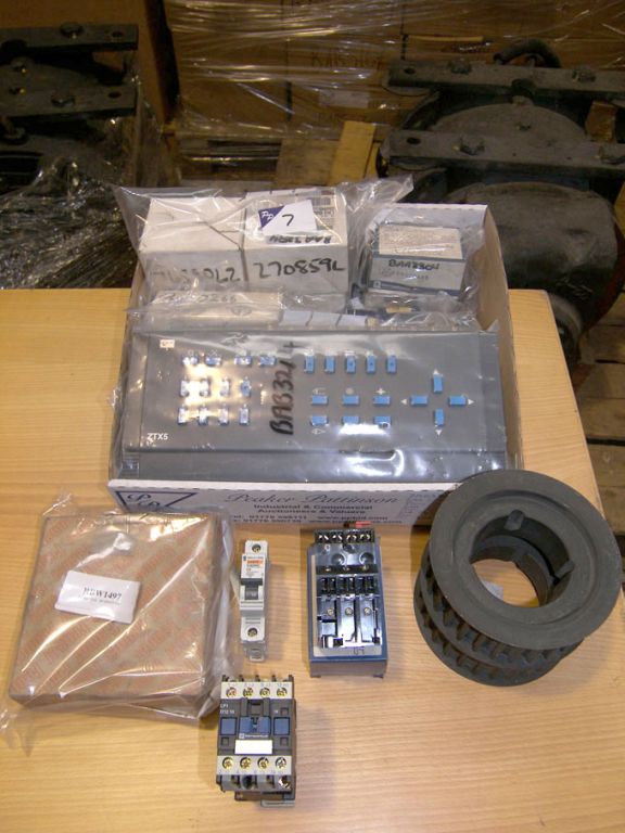 Qty airport equipment spares (packaged & unused) -...