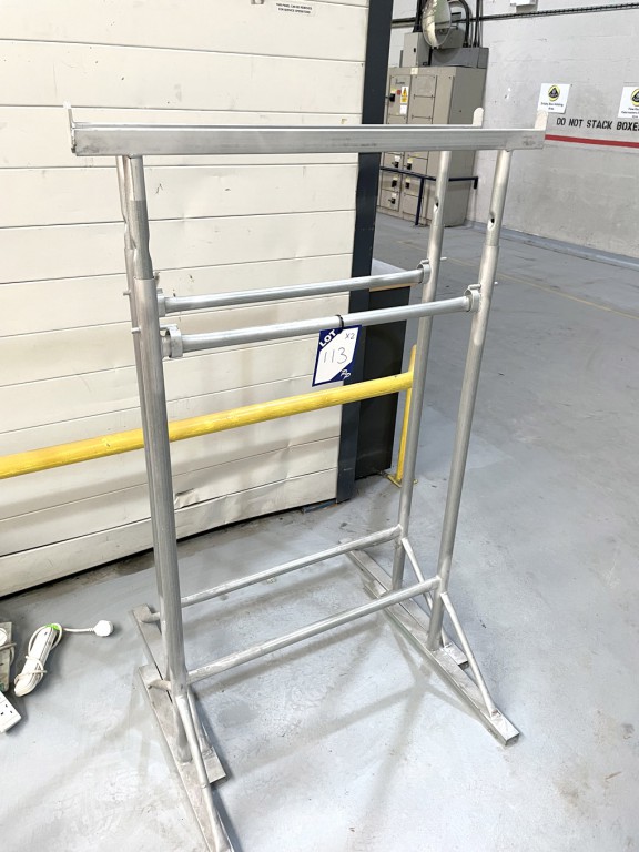 2x height adjusting metal stands, 1300mm closed si...
