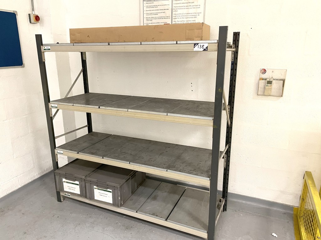 1 bay multi shelf boltless storage racking, 1660x6...