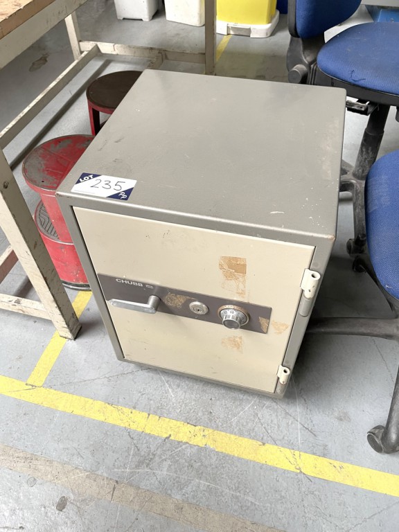 Chubb key / combination safe, 18x18x27" external d...