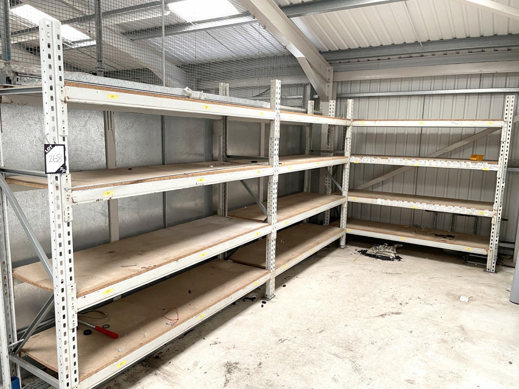 3 bays HiLo heavy duty boltless pallet racking, 22...