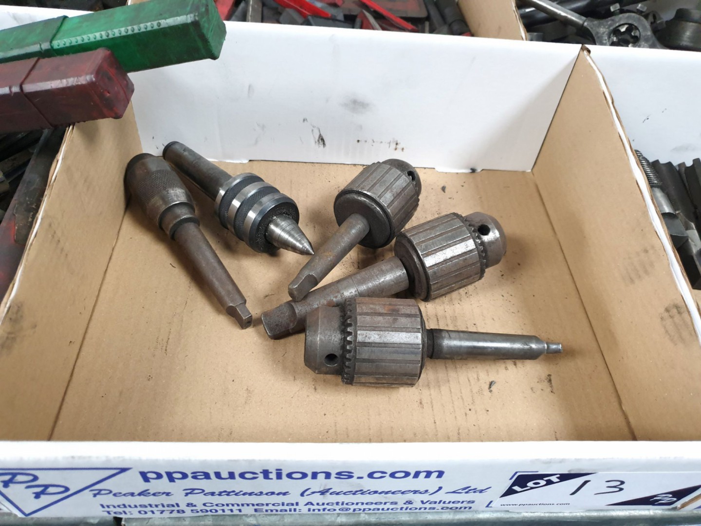 3x Jacobs taper drill chucks, taper keyless chuck,...
