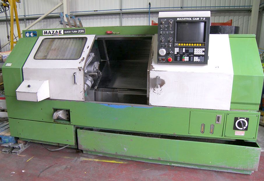 Mazak Quick Turn 20N CNC lathe, Mazatrol Cam T-2 c...