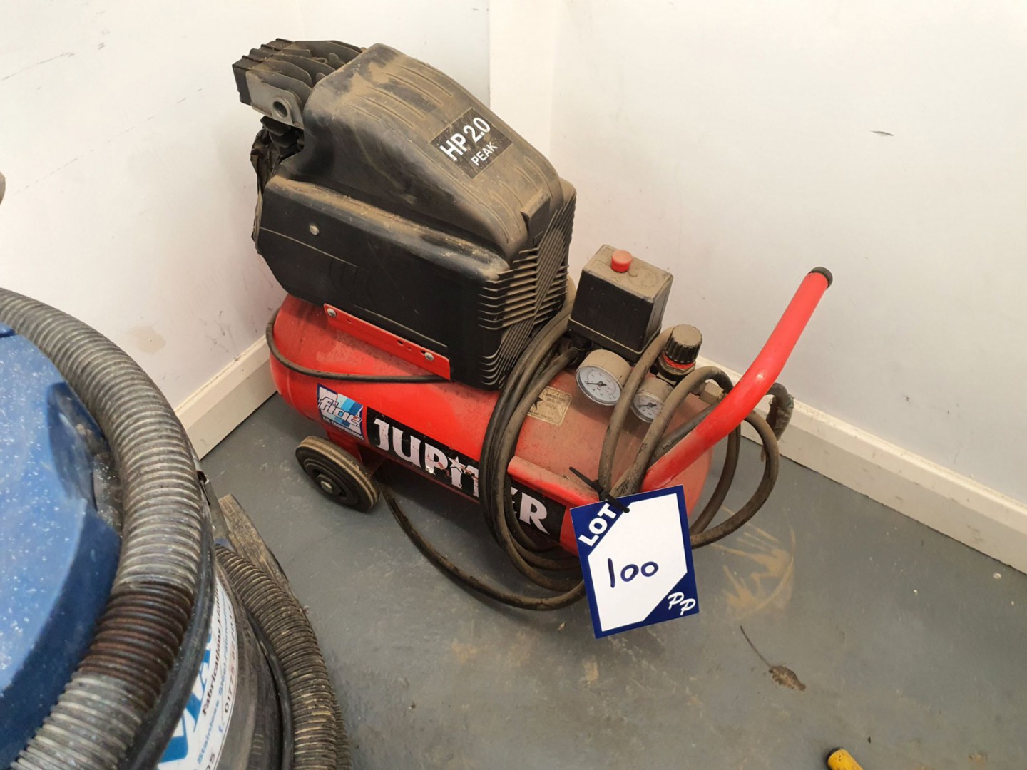Fiac Jupiter G1040 air compressor on receiver, 16...