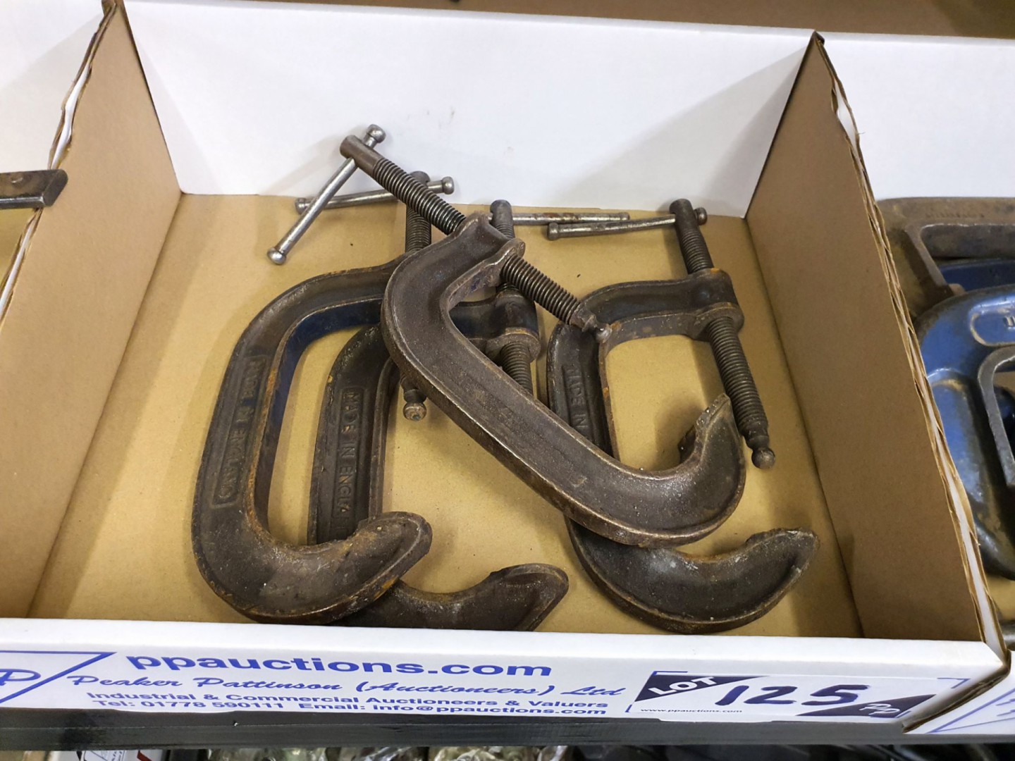 4x Record 4" G-clamps
