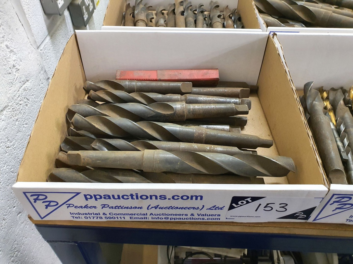 Qty various taper shank HSS drills to 30mm