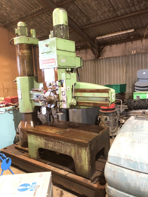 Kitchen & Wade 12/60 mkII E32 radial arm drill, 60...
