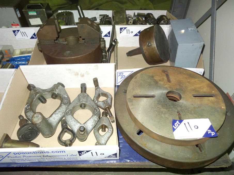 270mm & 350mm dia face plates, Qty Jones & shipman...
