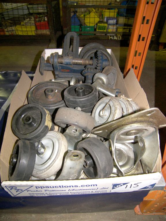 Qty various size castors - Equipment located at: P...