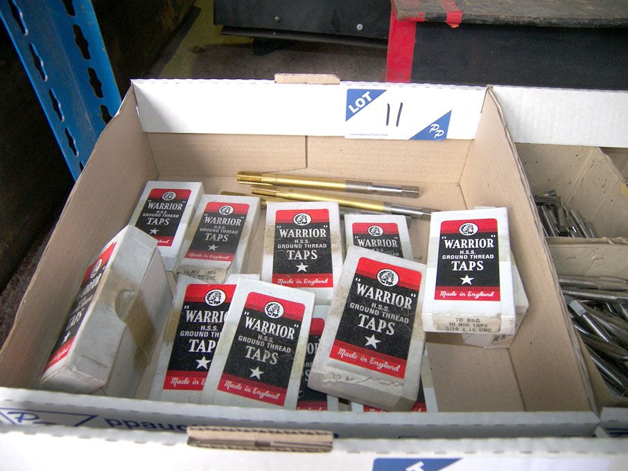 Qty HSS UNC taps (unused) - Equipment located at:...