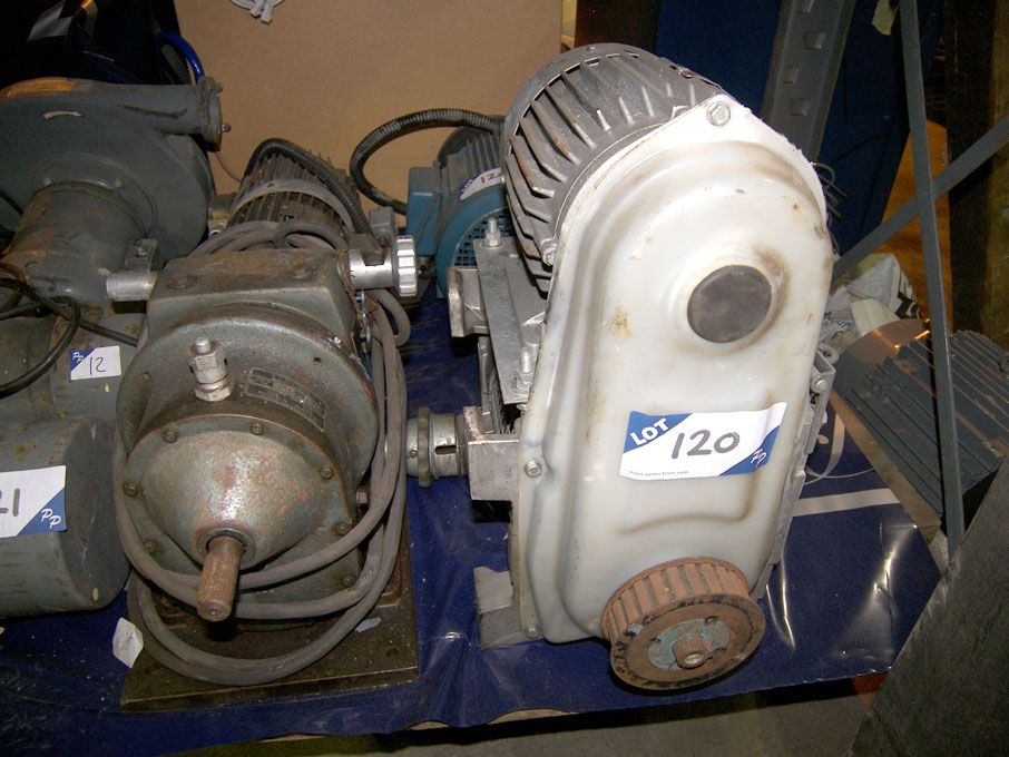 2x English Electric induction motors, Neco 1HP mot...