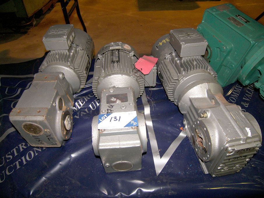 3x SEW Eurodrive 1.1kW & 1.5kW motor / gearboxes -...