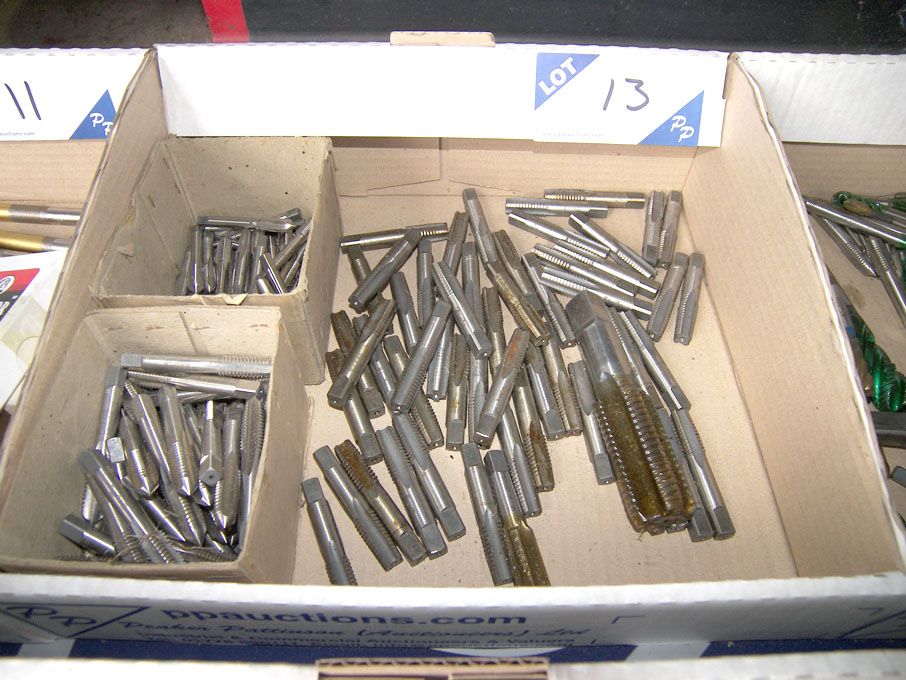 Qty HSS taps to 14mm approx (unused) - Equipment l...