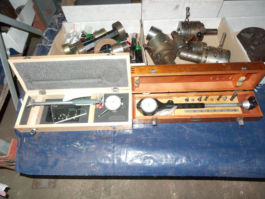 Dial bore gauge, 35-50mm in wooden box & Mercer di...