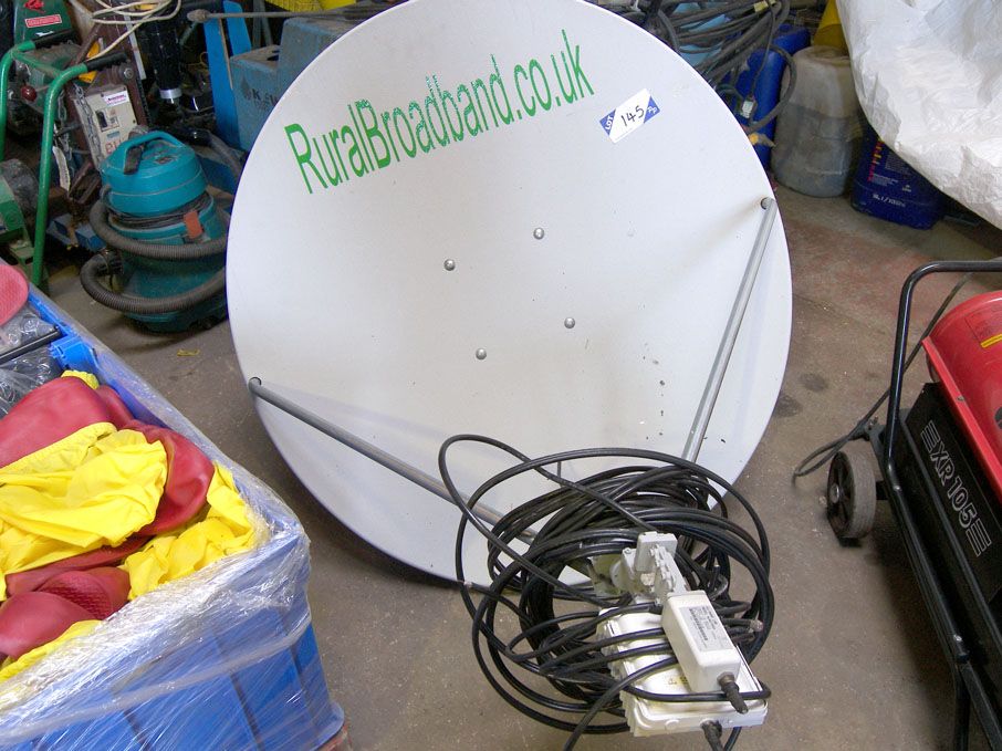 90cm satellite dish with LNB & ViaSat two way mode...