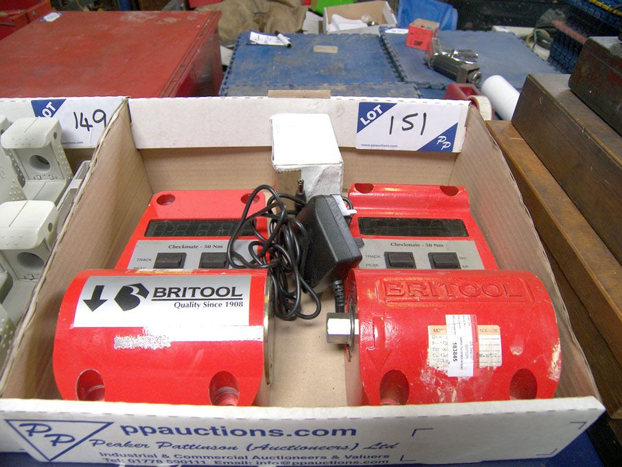 2x Britool Checkmate CM40 50Nm digital torque gaug...