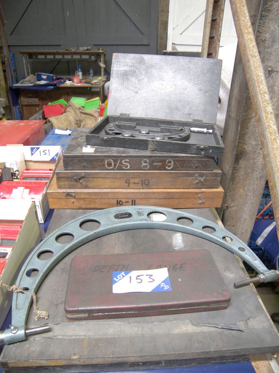 Qty Mitutoyo, Moore & Wright etc micrometers to 12...