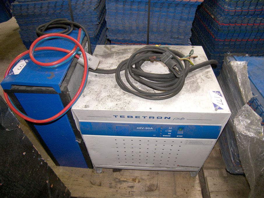 2x electric battery chargers - Equipment located a...