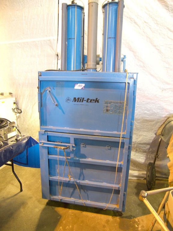 Mil-Tek 306E cardboard bale press compactor, 28lit...