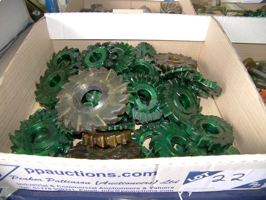 Qty HSS side & face milling cutters to 100mm appro...