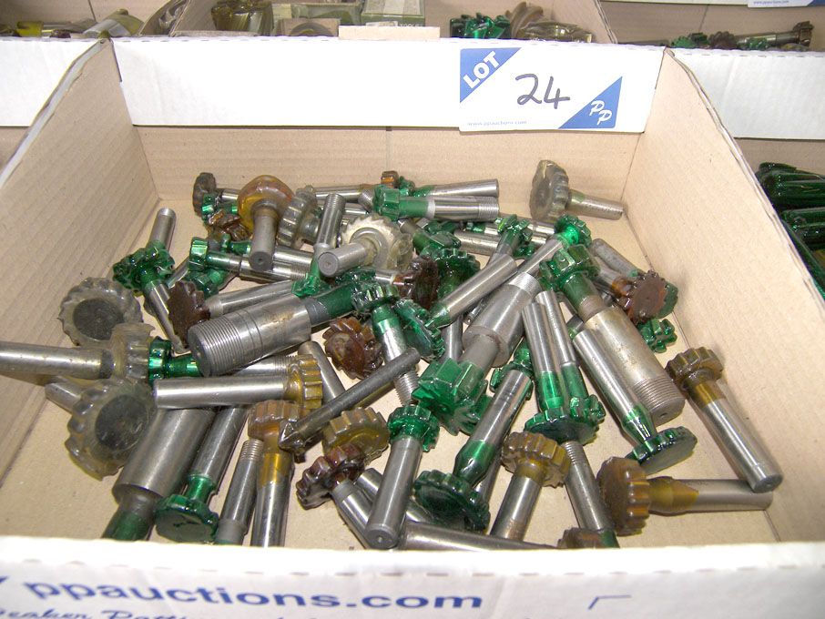 Qty HSS woodruff 'T' slotted cutters (unused) - Eq...