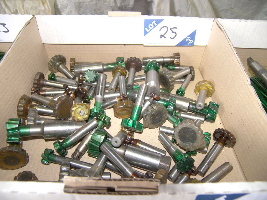 Qty HSS woodruff 'T' slotted cutters (unused) - Eq...
