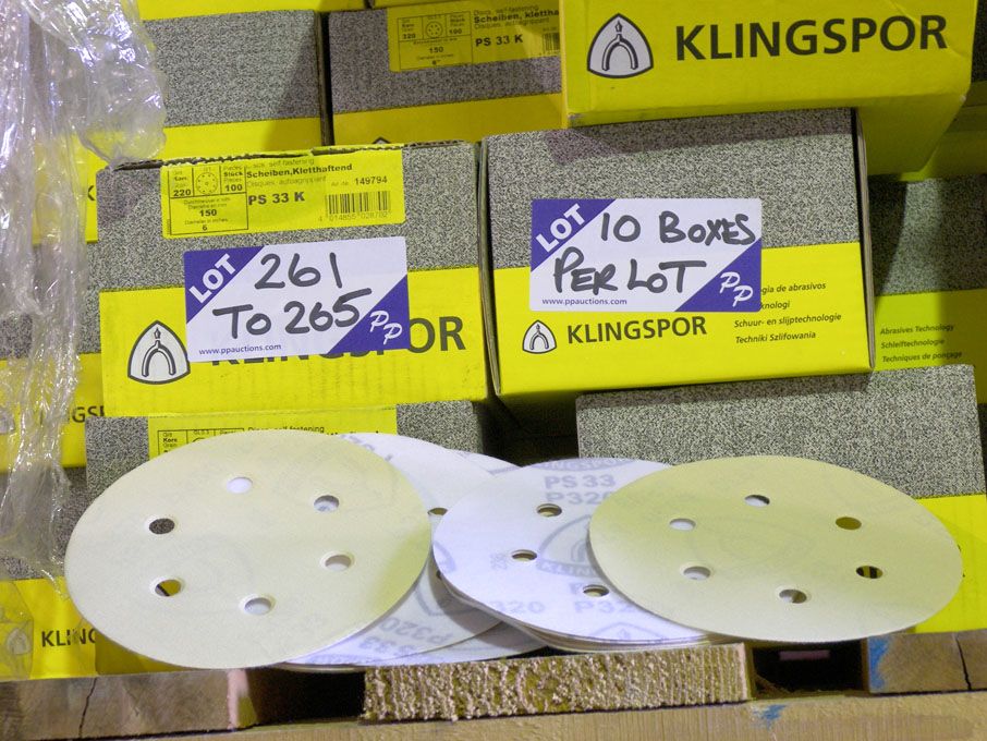 10 boxes (100 per box) Klingspor 150mm dia 320 gri...