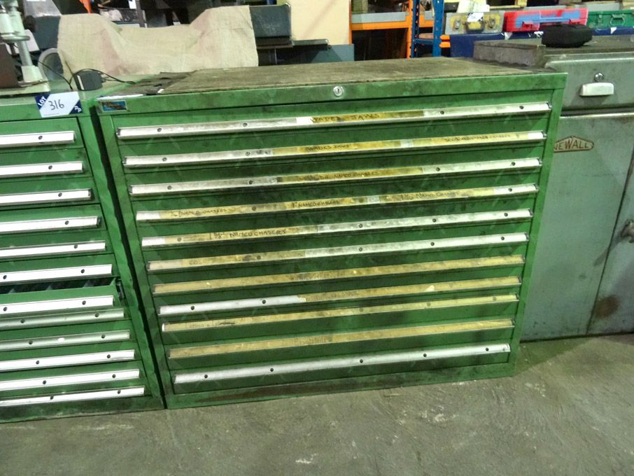 Hoffmann 11 drawer storage cabinet - lot located a...