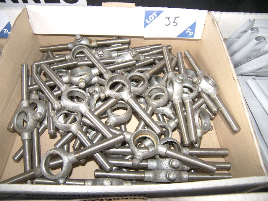 Qty steel die stocks (unused) - Equipment located...