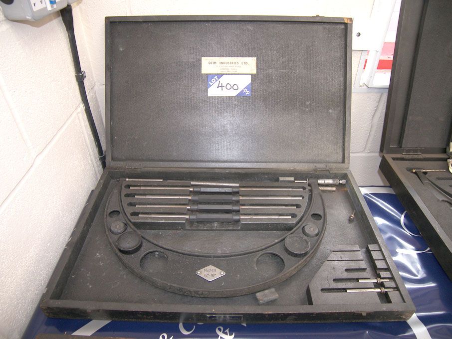 OTIM Industries 12-16" micrometer in wooden case -...