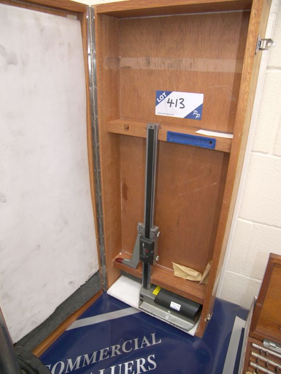 Fowler 300mm digital height gauge in wooden case -...