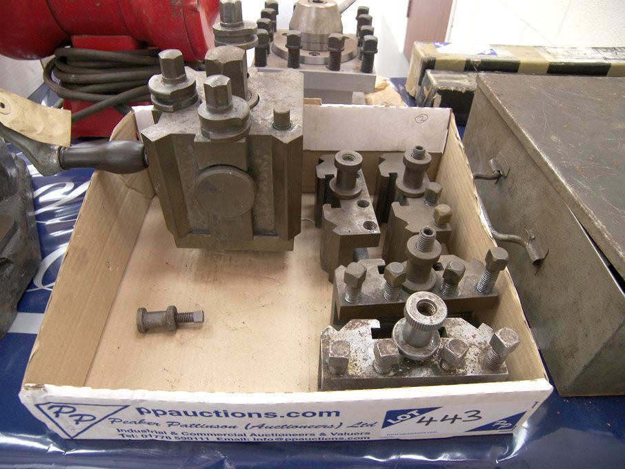 S3 3 way tool post with 4x quick change tool holde...