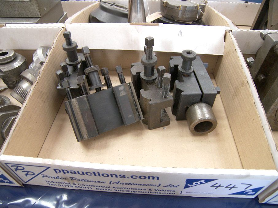 4x lathe quick change tool holders - Equipment loc...
