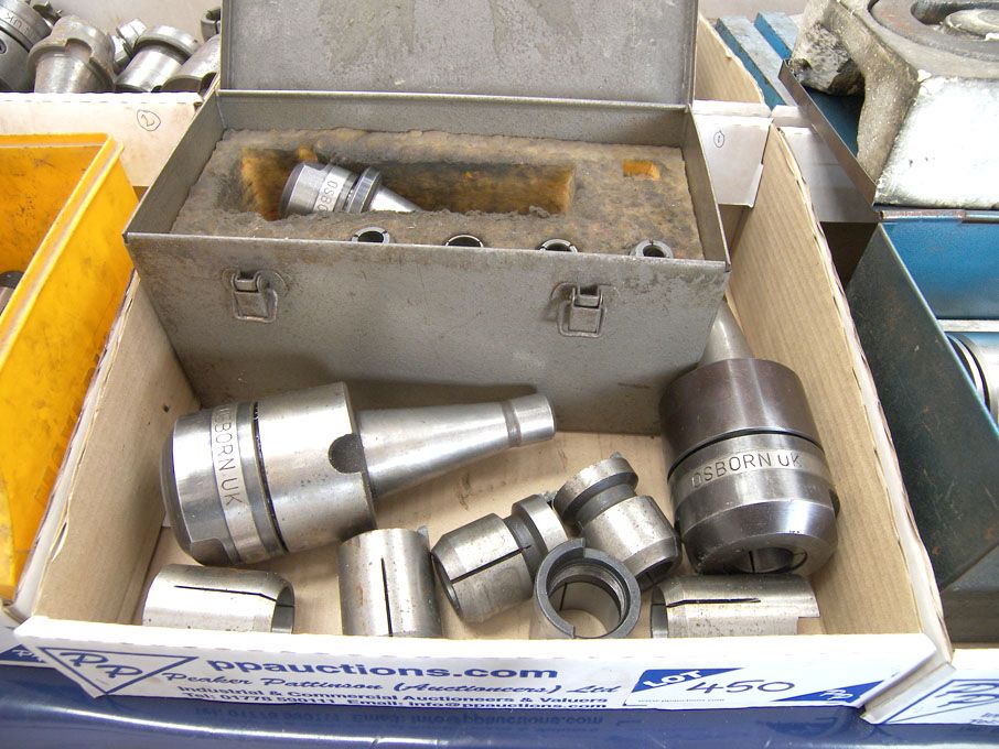 3x Osborn 40 int collet chucks & collets - Equipme...