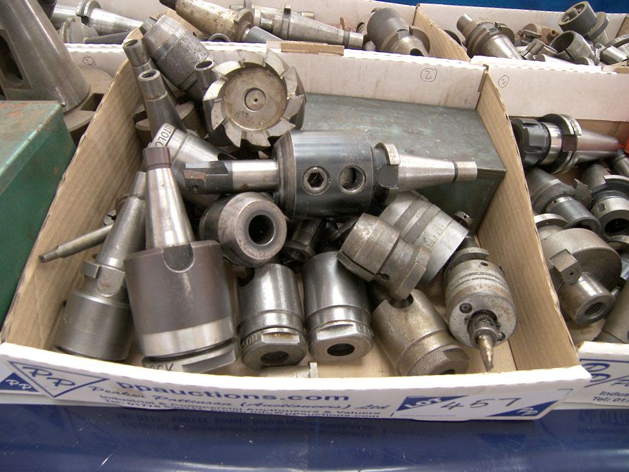 Qty various 30 int taper tool holders, Clarkson Au...
