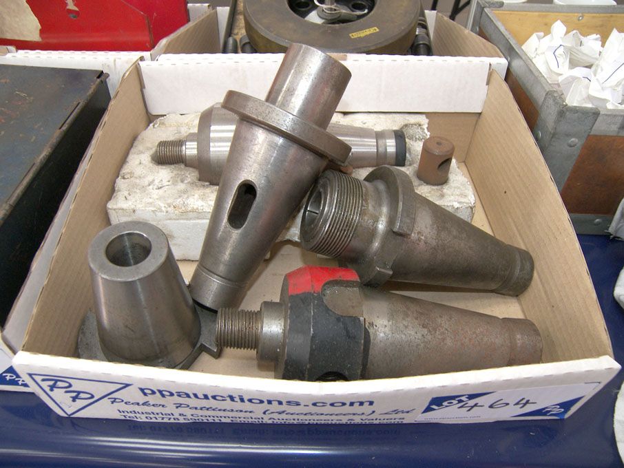 Qty various 50 int taper tool holders as lotted -...