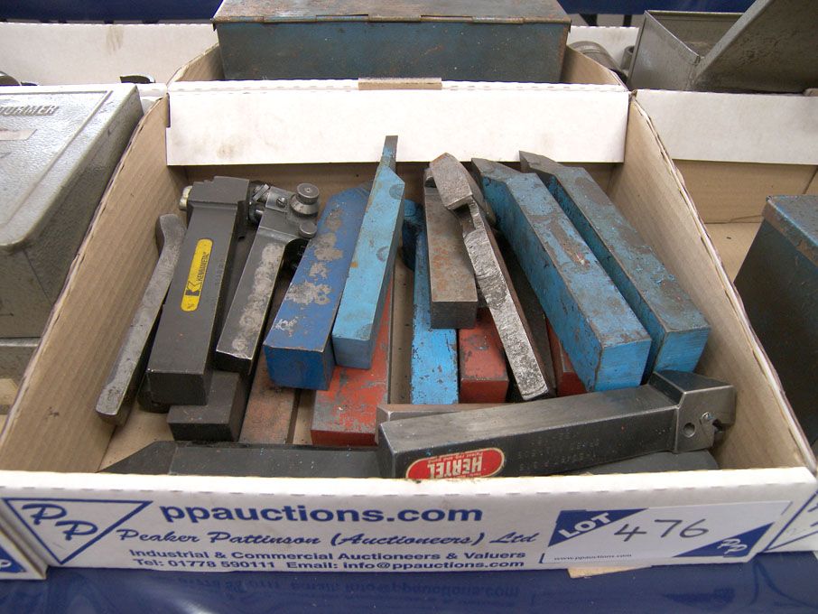 Qty Kennametal, Hertel etc tip turning tools, HSS...