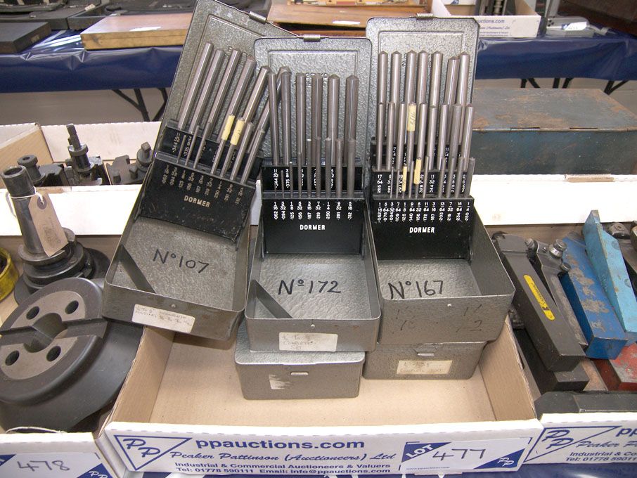5x Dormer drill blank sets - Equipment located at:...