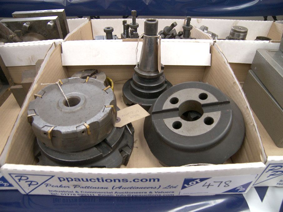 Qty tip side & face milling cutters to 6" approx -...