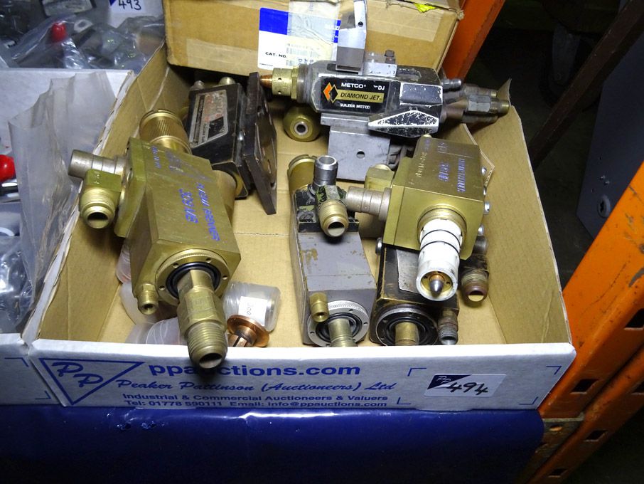 Qty various Plasma cutting heads inc: GTV 309MB Pl...
