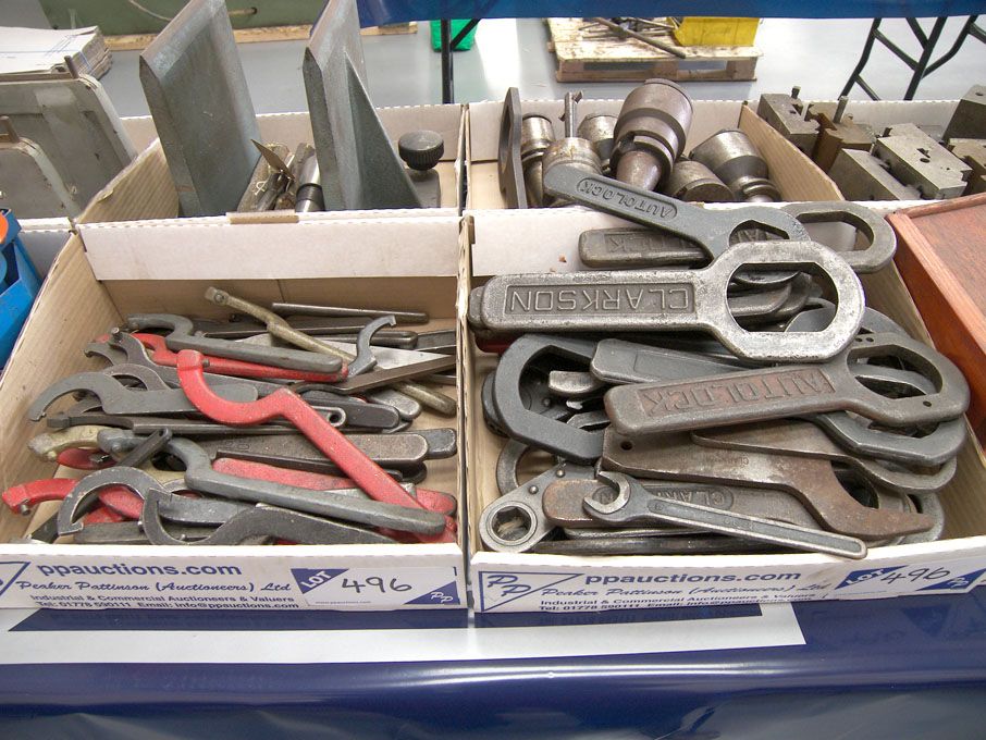 Qty Autolock spanners etc in 2 boxes - Equipment l...