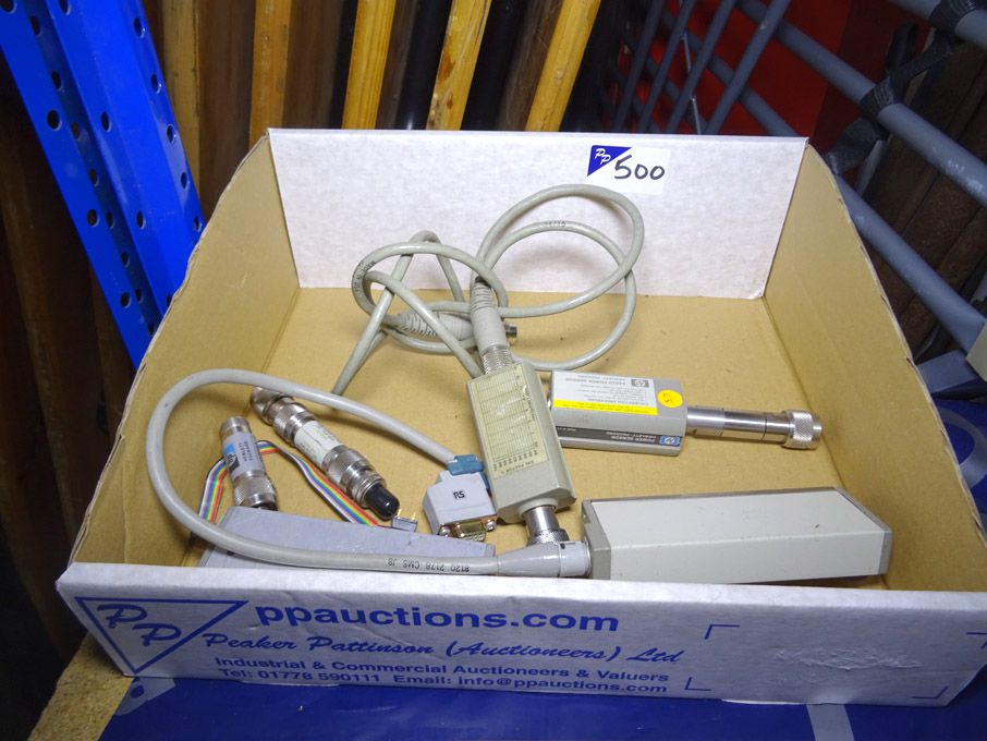 HP 8481A, HP 8482H power sensors, 2x HP 8496H atte...