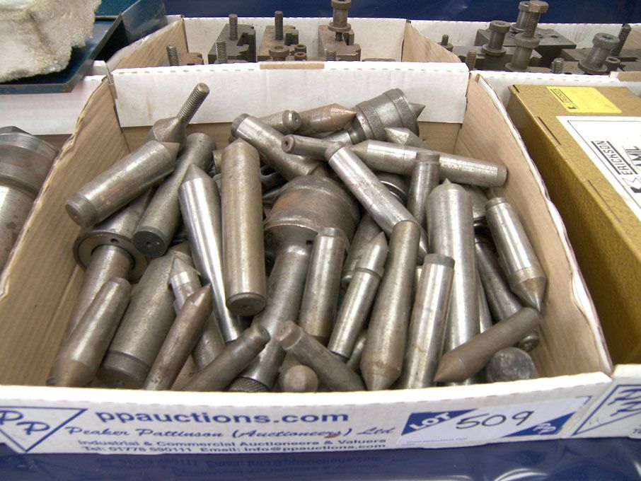 Qty various centres, revolving centres - Equipmen...