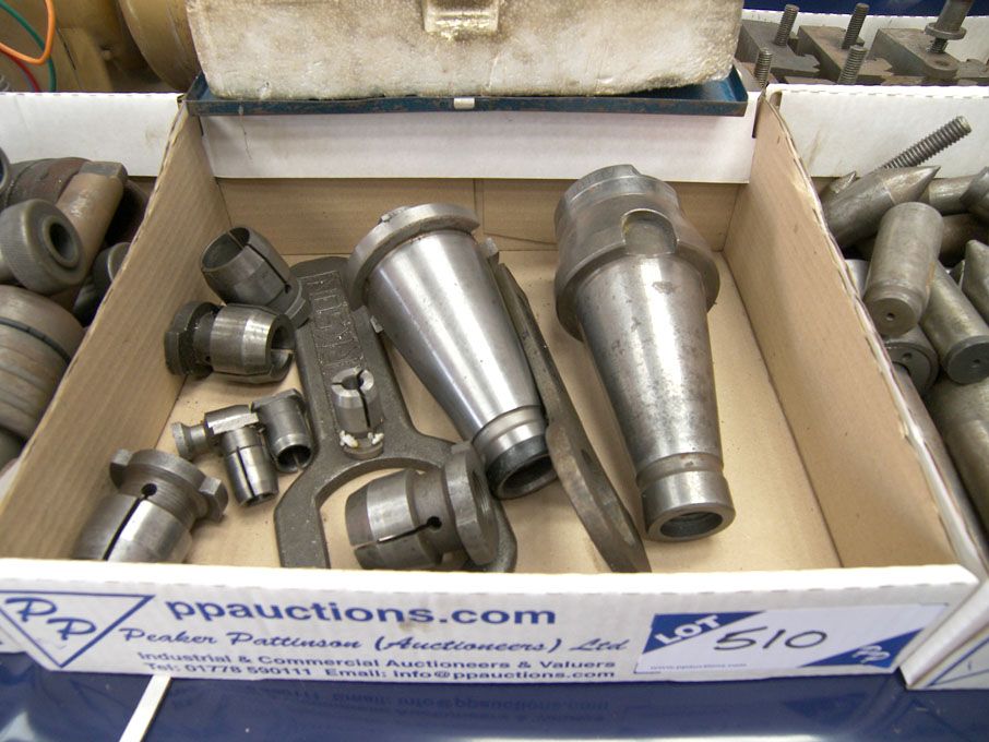 2x Clarkson 50 int taper Autolocks & collets - Equ...