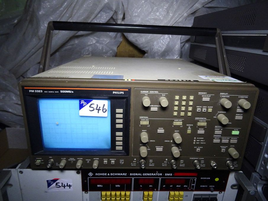 Philips 3323 scope, 500 ms/a max sample rate - lot...