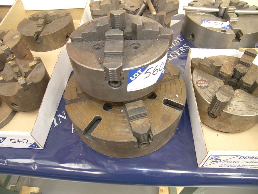 Pratt 300mm & Pratt 200mm 4 jaw chucks - Equipment...