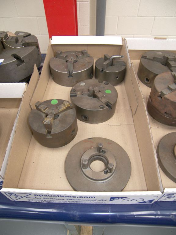 4x Pratt Burnerd 3 jaw chucks to 200mm dia - Equip...